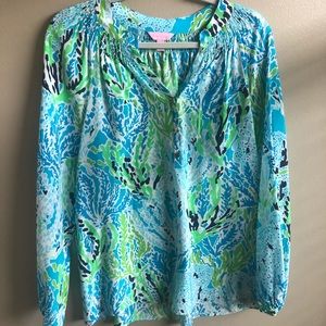 Lily Pulitzer Long Sleeve Blouse